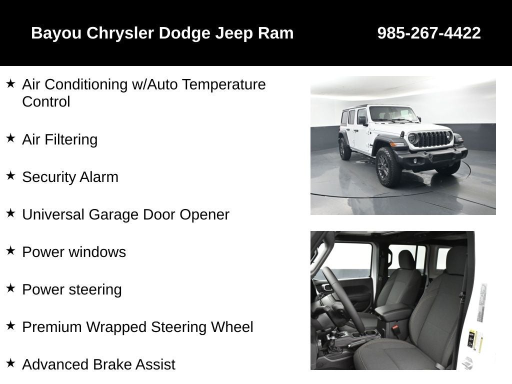 2026 Jeep Wrangler WRANGLER 4-DOOR SPORT S