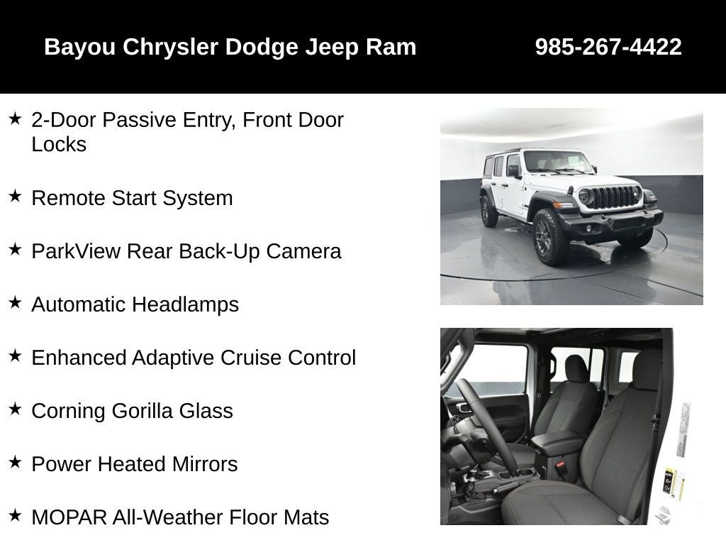 2026 Jeep Wrangler WRANGLER 4-DOOR SPORT S