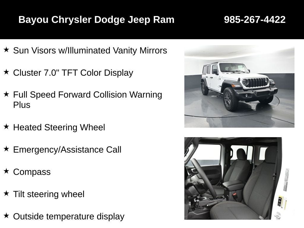 2026 Jeep Wrangler WRANGLER 4-DOOR SPORT S