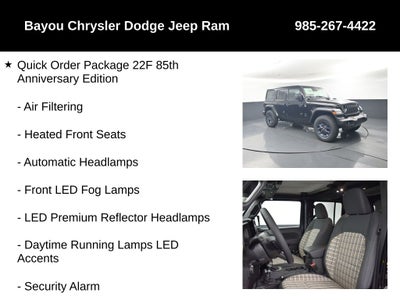 2026 Jeep Wrangler WRANGLER 4-DOOR 85TH ANNIVERSARY EDITION