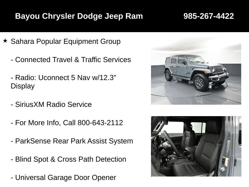 2026 Jeep Wrangler WRANGLER 4-DOOR SAHARA