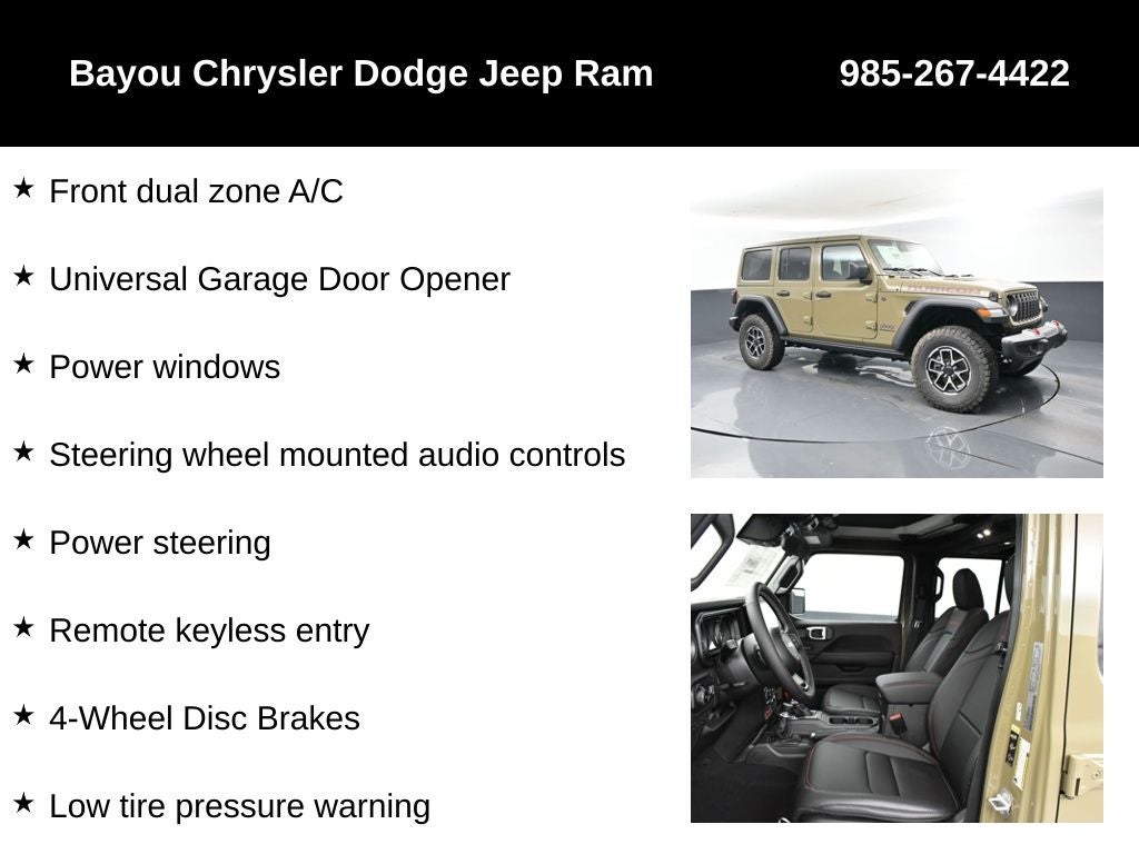 2025 Jeep Wrangler WRANGLER 4-DOOR RUBICON