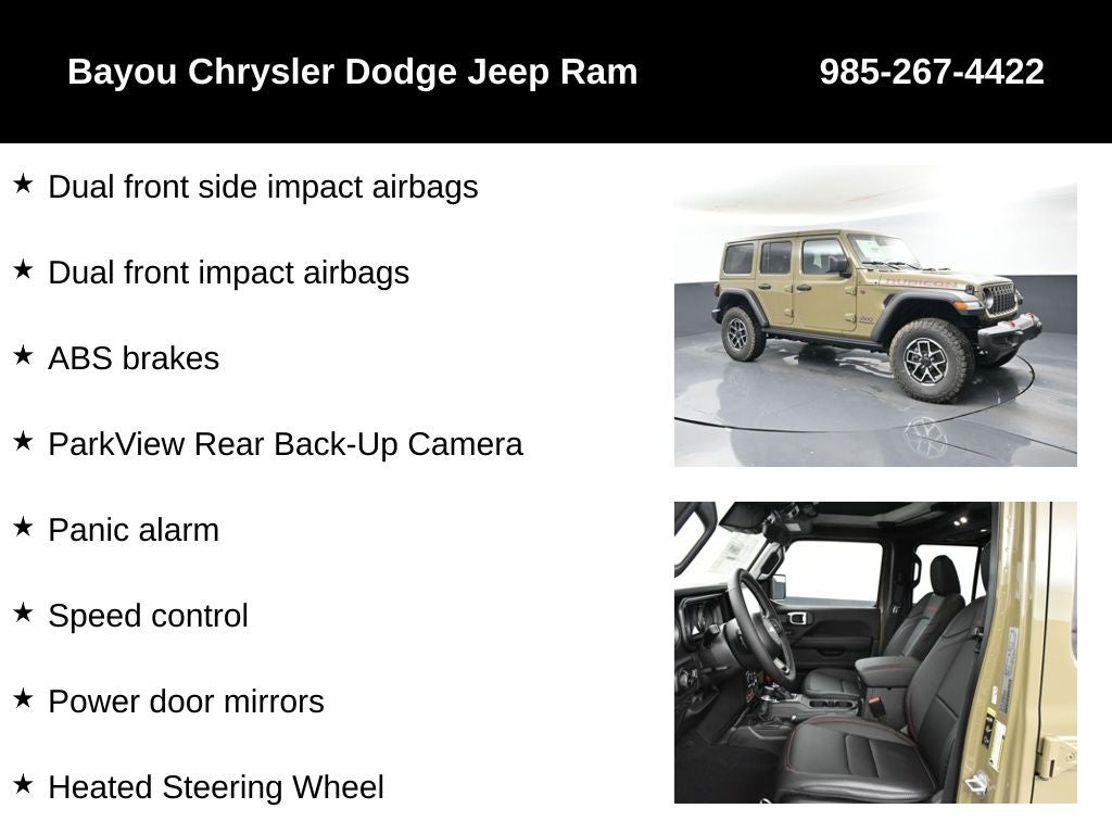 2025 Jeep Wrangler WRANGLER 4-DOOR RUBICON