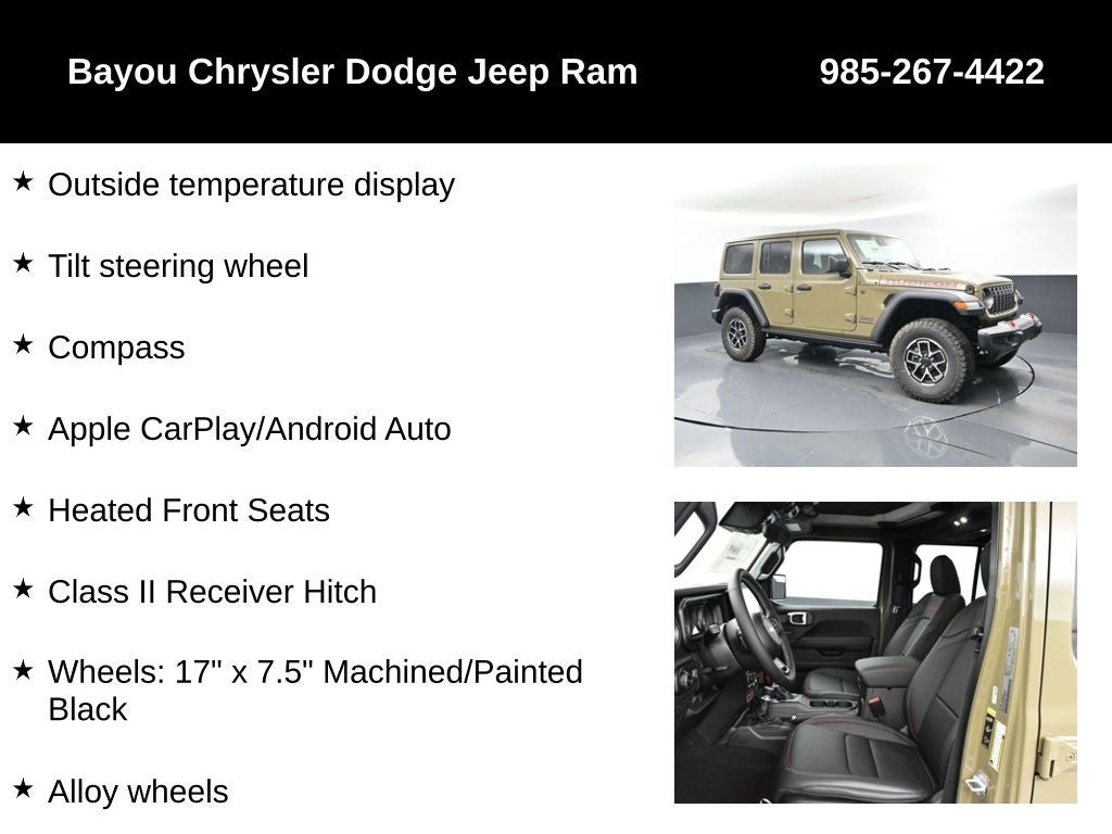 2025 Jeep Wrangler WRANGLER 4-DOOR RUBICON