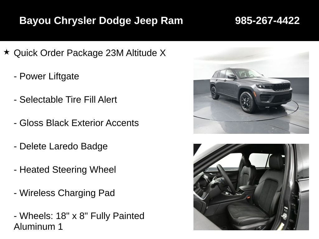 2025 Jeep Grand Cherokee GRAND CHEROKEE ALTITUDE X 4X2