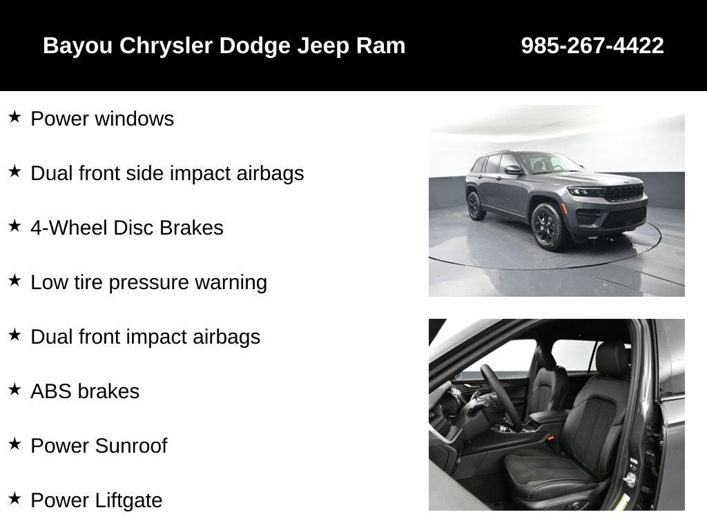 2025 Jeep Grand Cherokee GRAND CHEROKEE ALTITUDE X 4X2