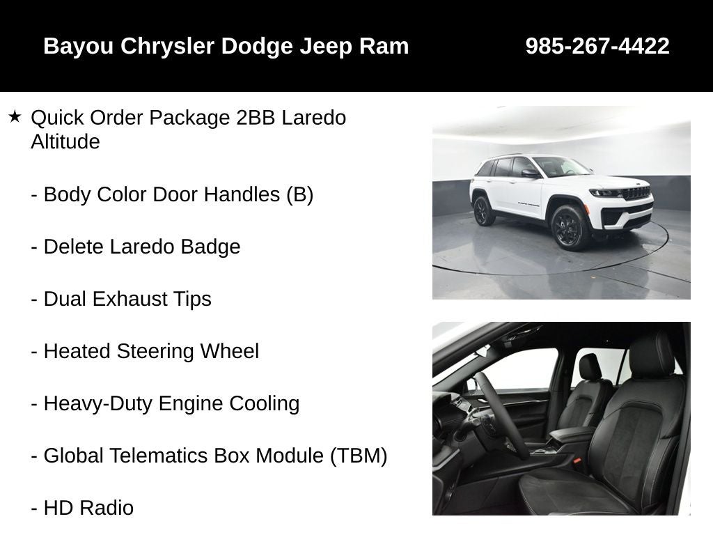 2026 Jeep Grand Cherokee GRAND CHEROKEE LAREDO ALTITUDE 4X2