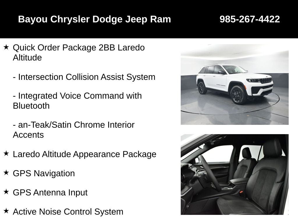 2026 Jeep Grand Cherokee GRAND CHEROKEE LAREDO ALTITUDE 4X2