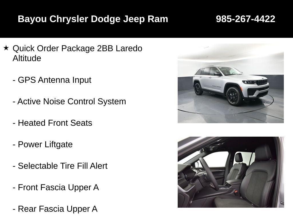 2026 Jeep Grand Cherokee GRAND CHEROKEE LAREDO ALTITUDE 4X2