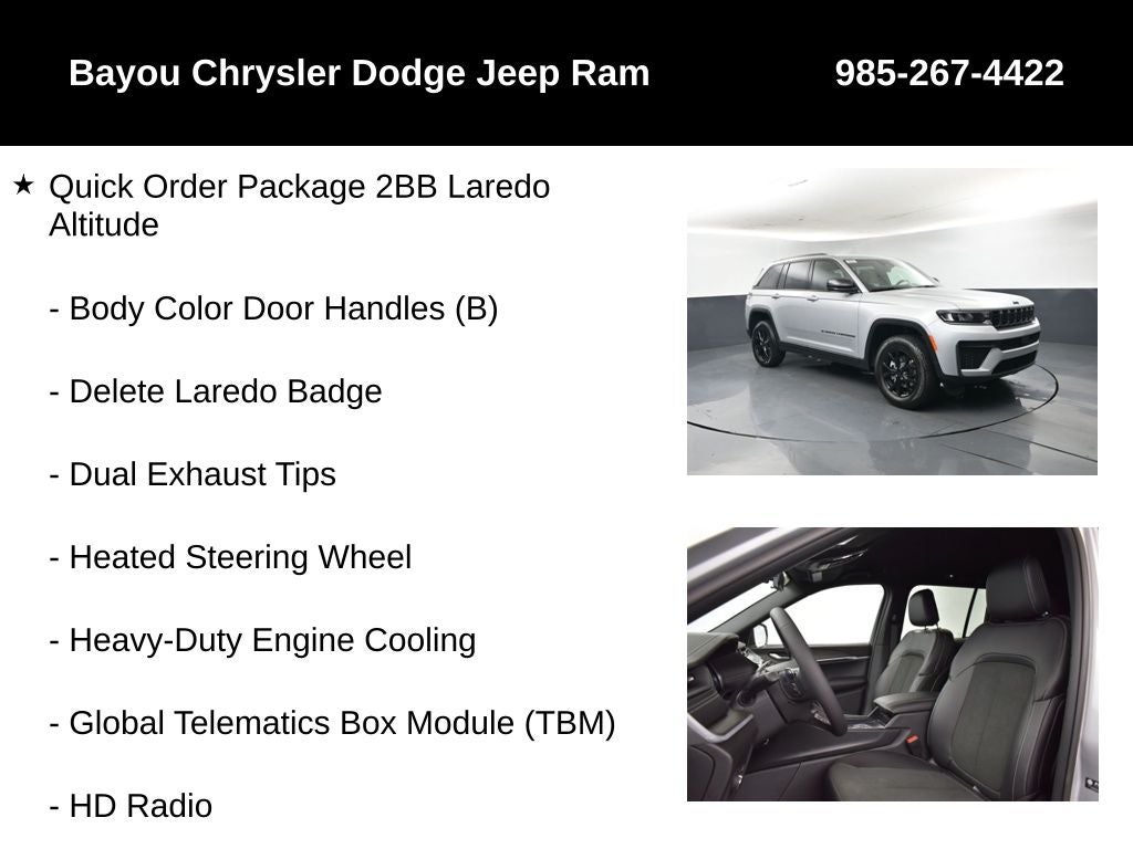 2026 Jeep Grand Cherokee GRAND CHEROKEE LAREDO ALTITUDE 4X2