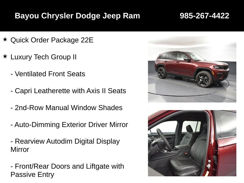 2025 Jeep Grand Cherokee GRAND CHEROKEE LIMITED 4X4