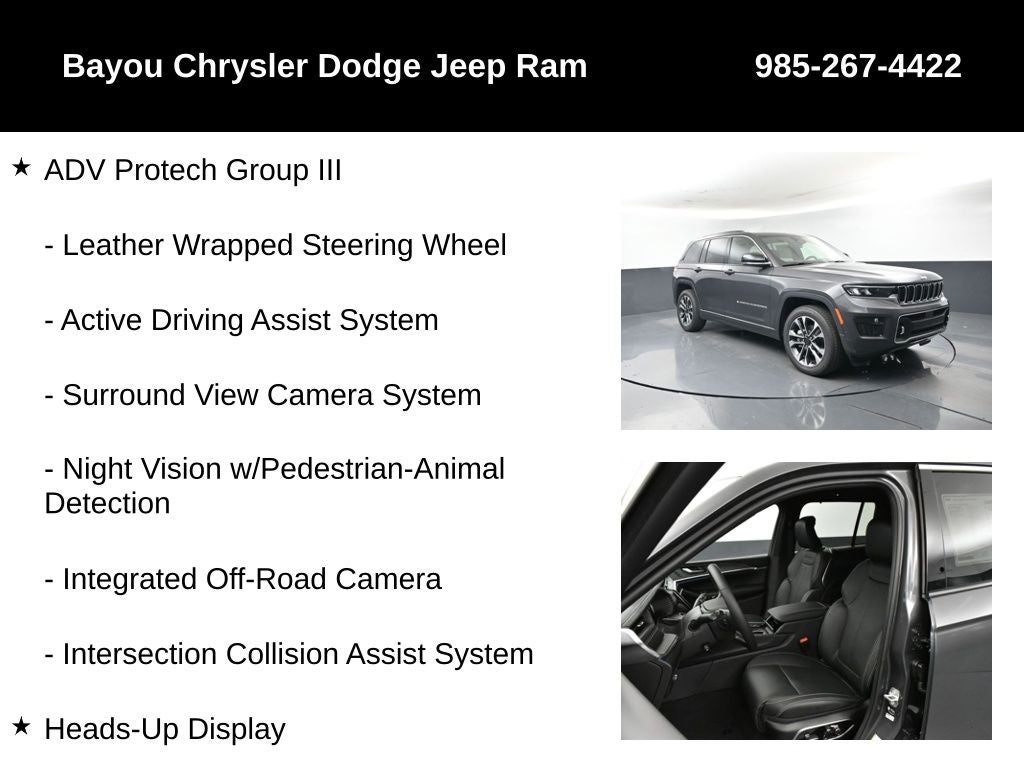 2025 Jeep Grand Cherokee GRAND CHEROKEE OVERLAND 4X4