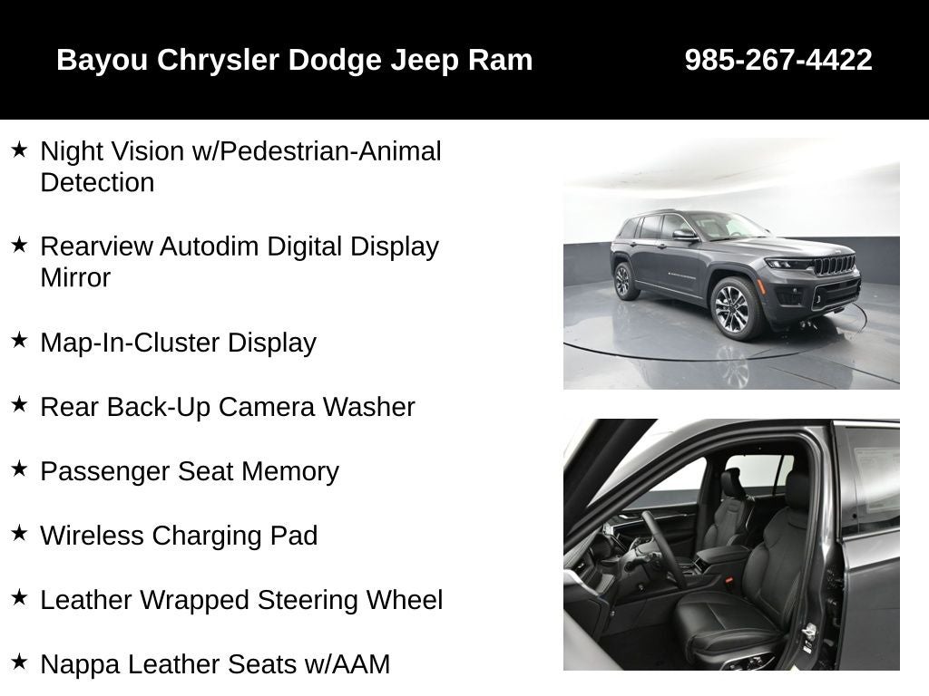 2025 Jeep Grand Cherokee GRAND CHEROKEE OVERLAND 4X4