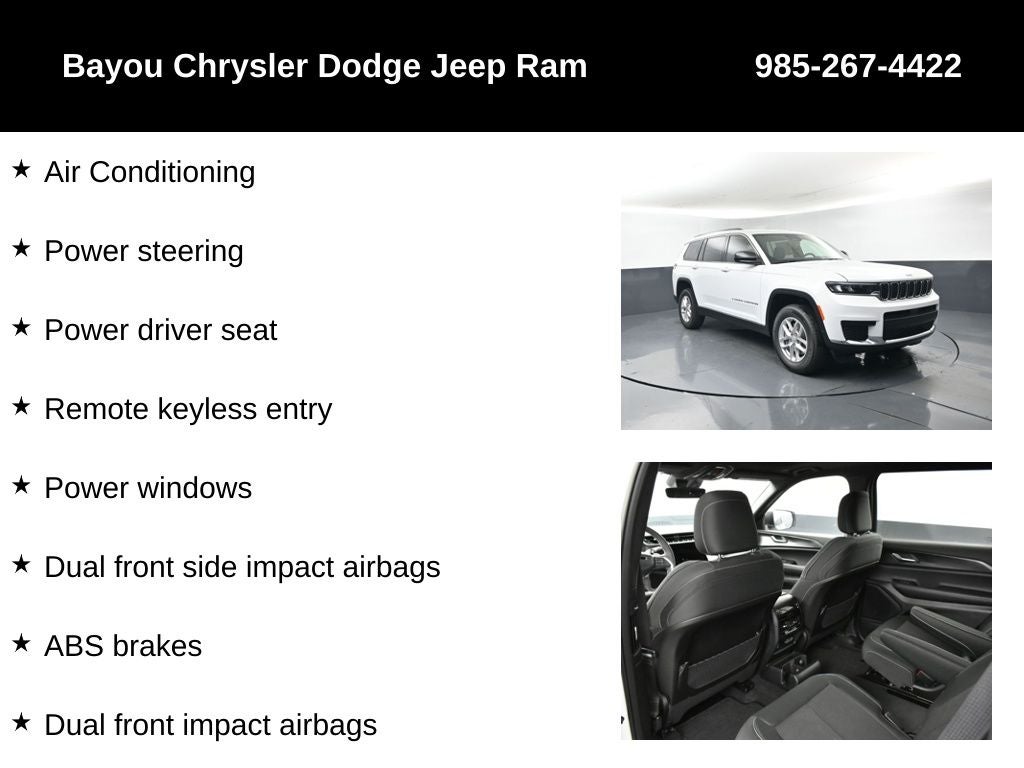 2025 Jeep Grand Cherokee GRAND CHEROKEE L LAREDO X 4X2