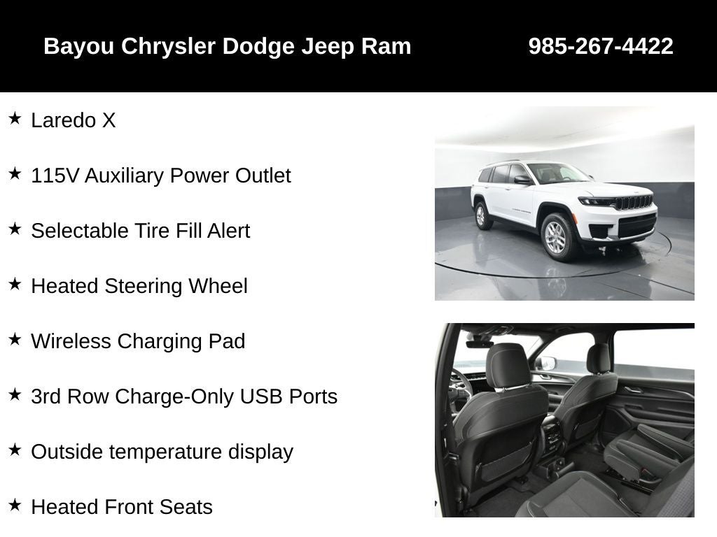 2025 Jeep Grand Cherokee GRAND CHEROKEE L LAREDO X 4X2