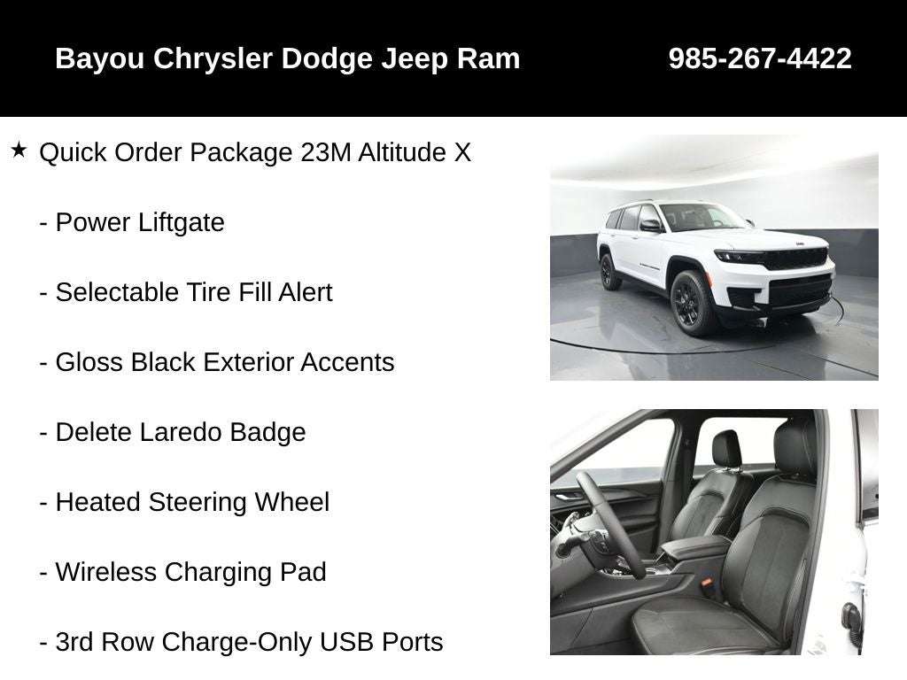 2025 Jeep Grand Cherokee GRAND CHEROKEE L ALTITUDE X 4X2