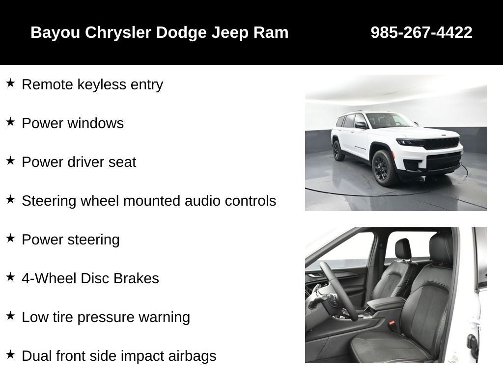 2025 Jeep Grand Cherokee GRAND CHEROKEE L ALTITUDE X 4X2