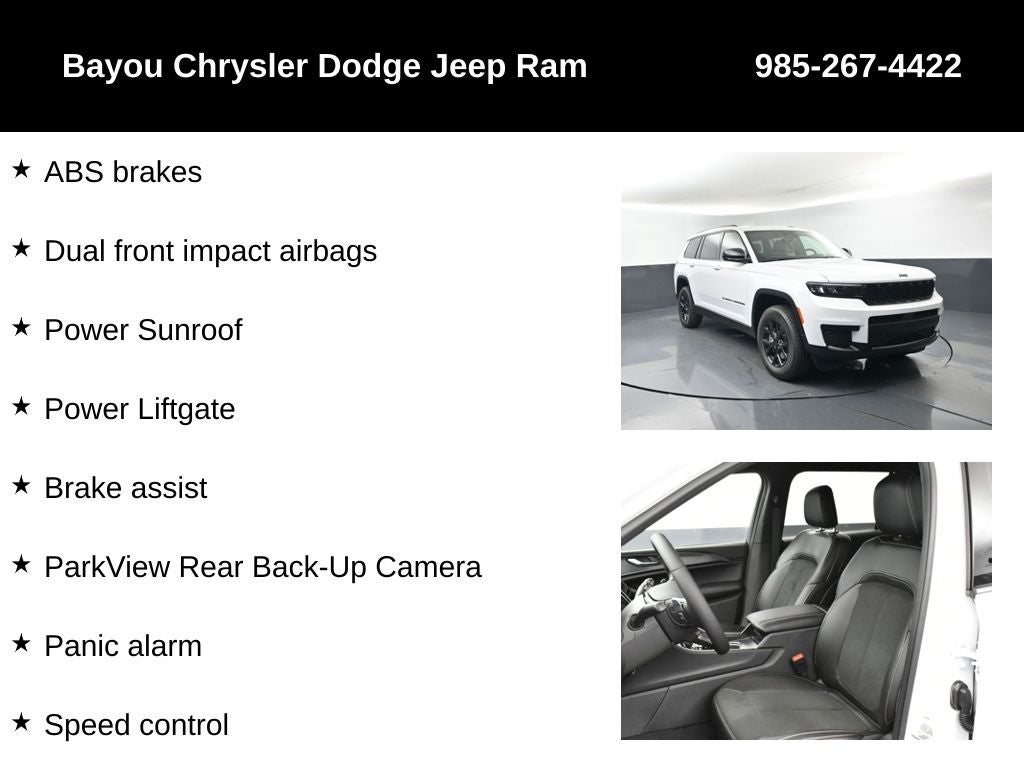 2025 Jeep Grand Cherokee GRAND CHEROKEE L ALTITUDE X 4X2