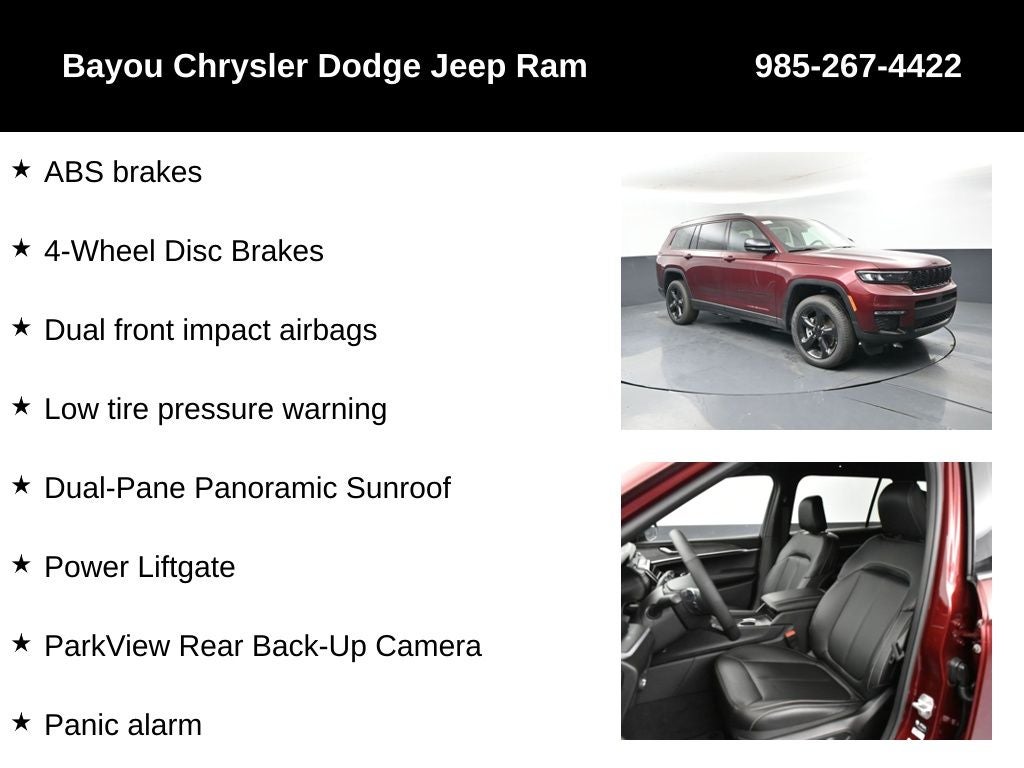 2025 Jeep Grand Cherokee GRAND CHEROKEE L LIMITED 4X2