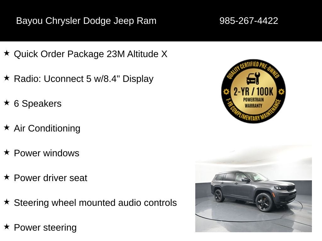 2024 Jeep Grand Cherokee L Altitude X 4x4