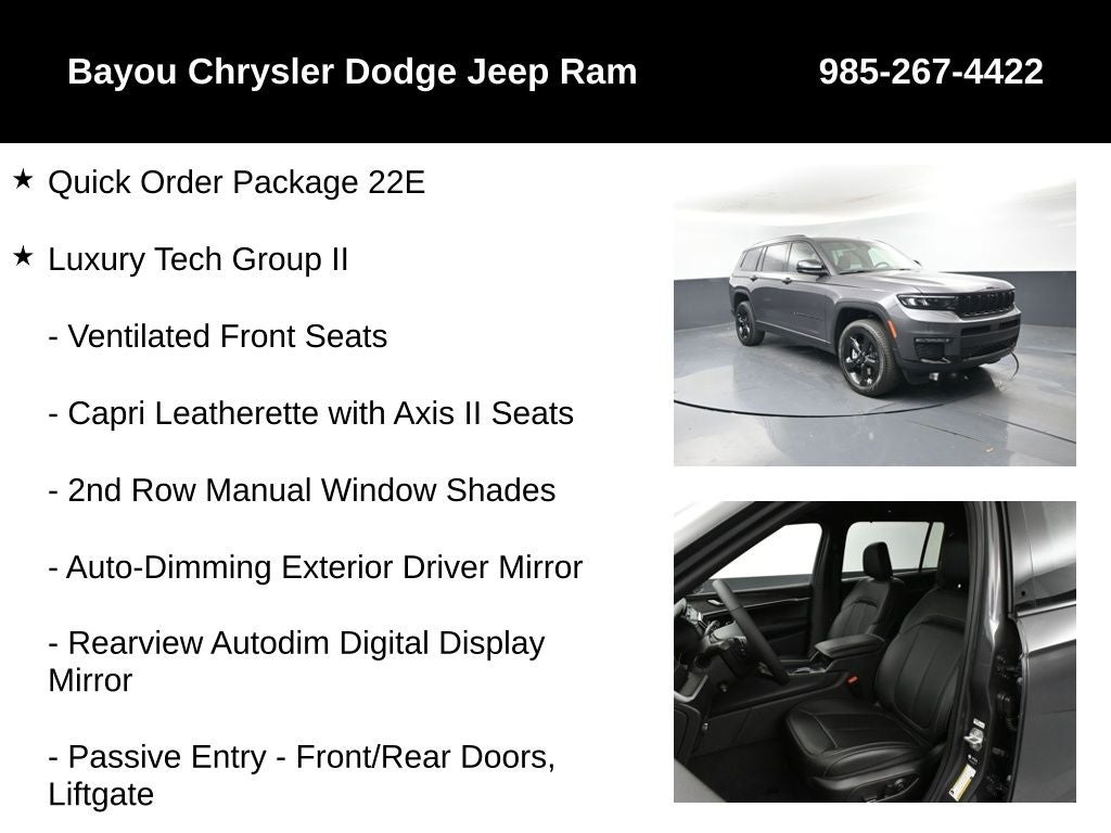 2025 Jeep Grand Cherokee GRAND CHEROKEE L LIMITED 4X4