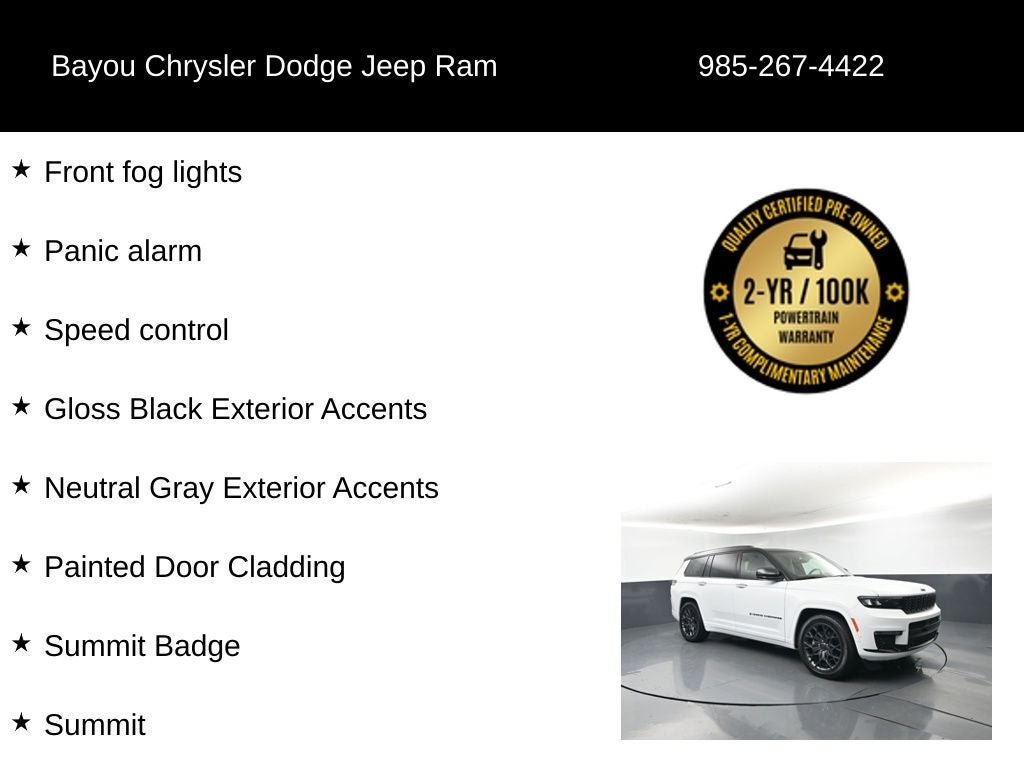 2025 Jeep Grand Cherokee L Summit