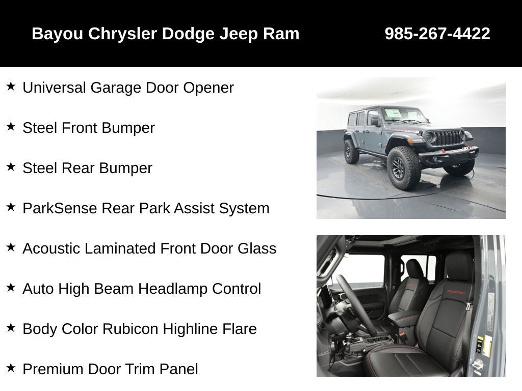 2026 Jeep Wrangler WRANGLER 4-DOOR RUBICON X