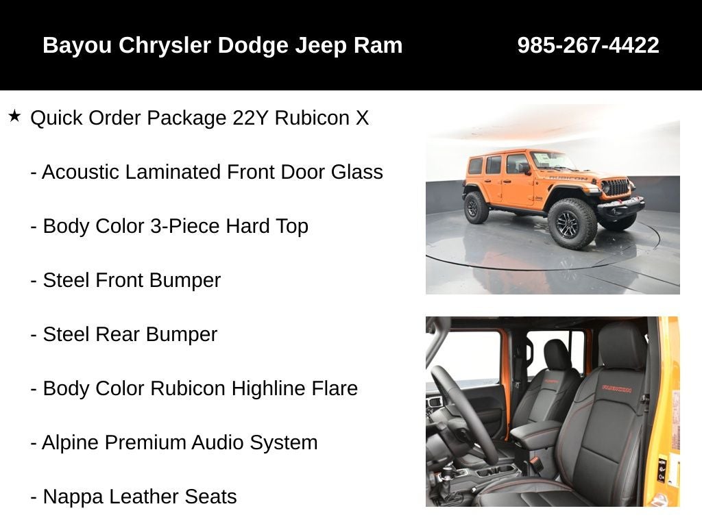 2025 Jeep Wrangler WRANGLER 4-DOOR RUBICON X