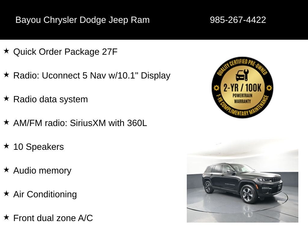2024 Jeep Grand Cherokee 4xe 4xe