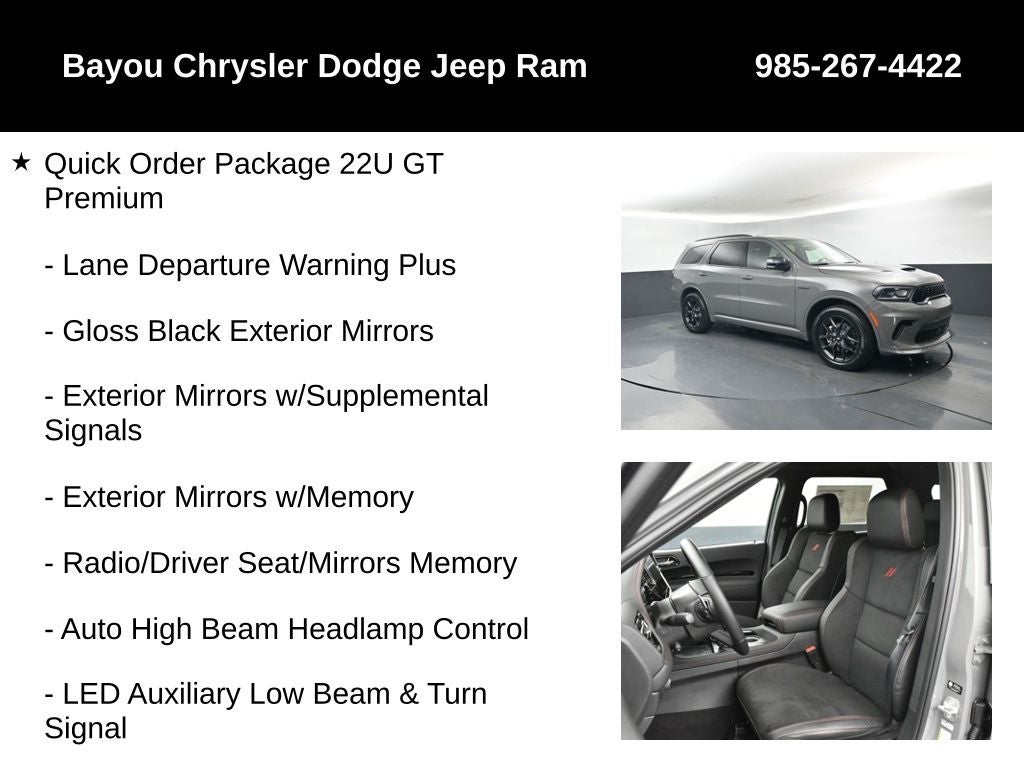 2026 Dodge Durango DURANGO GT PREMIUM AWD HEMI V8