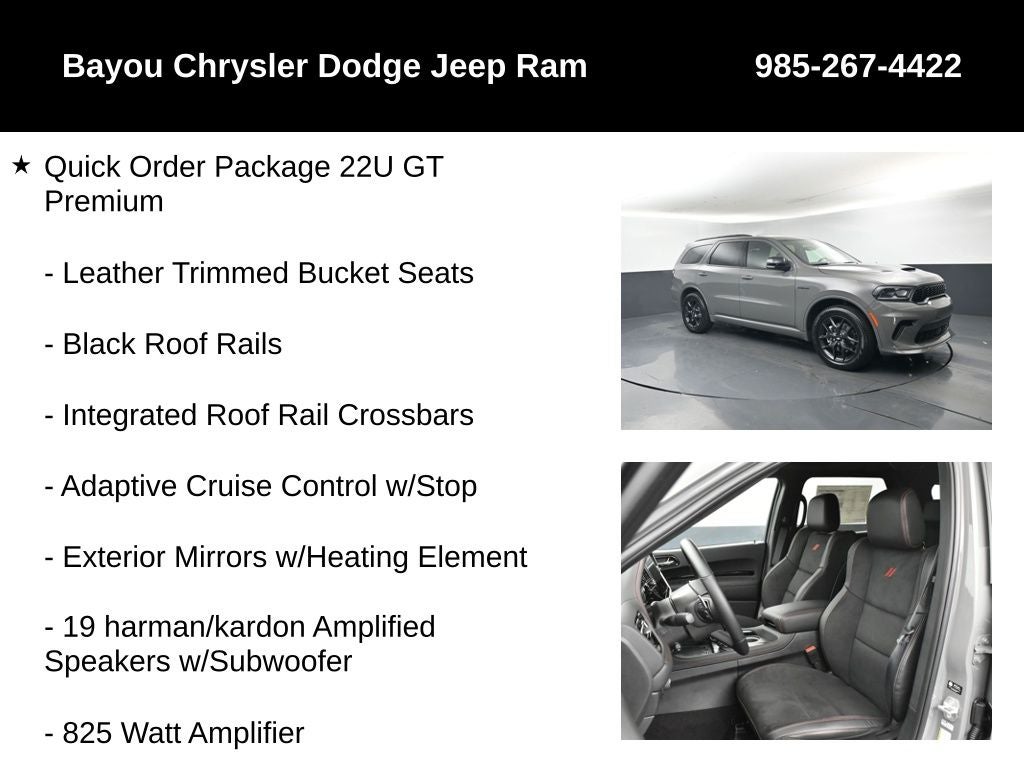 2026 Dodge Durango DURANGO GT PREMIUM AWD HEMI V8