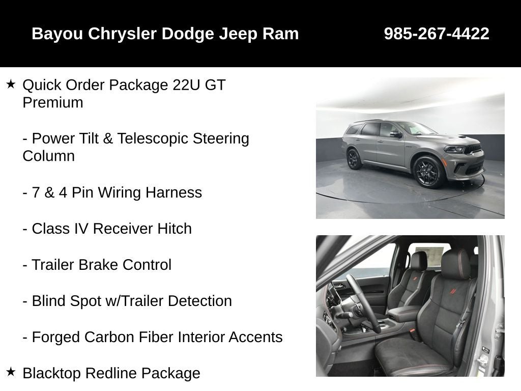 2026 Dodge Durango DURANGO GT PREMIUM AWD HEMI V8