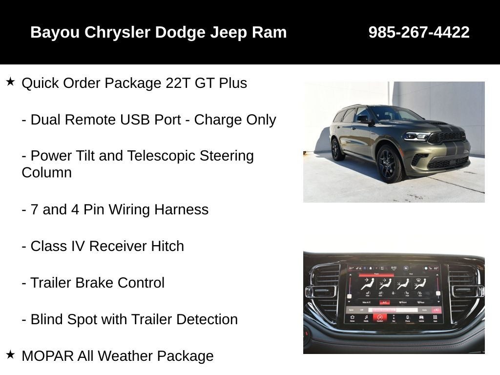 2026 Dodge Durango DURANGO GT PLUS AWD HEMI V8