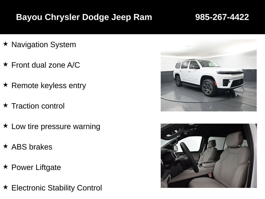 2027 Jeep Grand Wagoneer GRAND WAGONEER 4X2