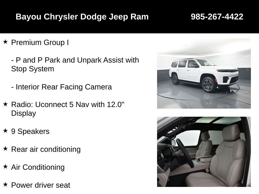 2026 Jeep Grand Wagoneer GRAND WAGONEER 4X2