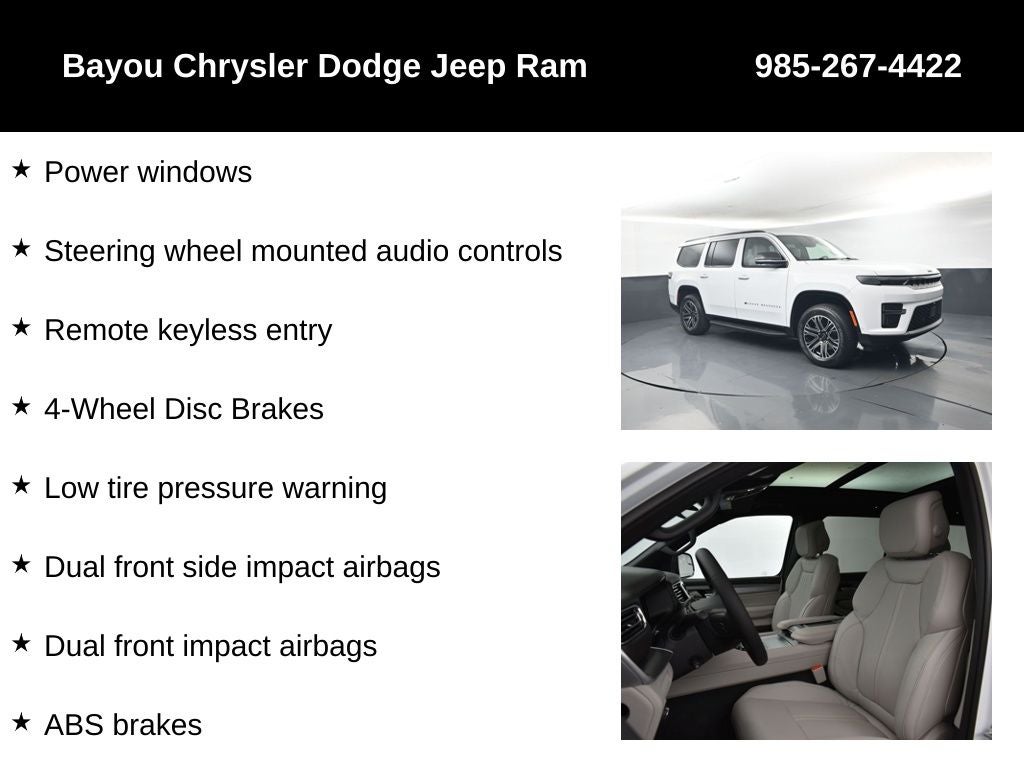 2026 Jeep Grand Wagoneer GRAND WAGONEER 4X2