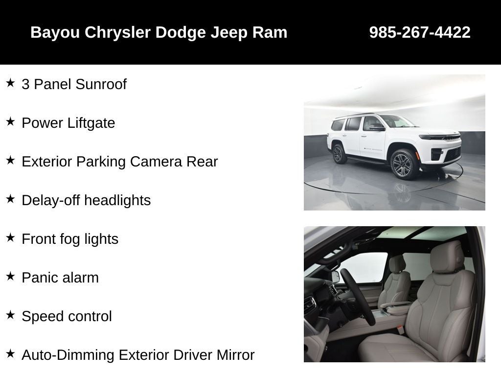 2026 Jeep Grand Wagoneer GRAND WAGONEER 4X2