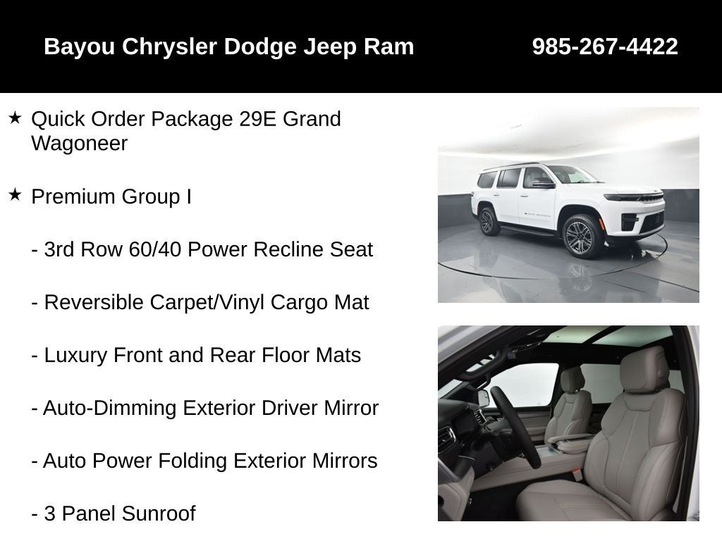 2026 Jeep Grand Wagoneer GRAND WAGONEER 4X2