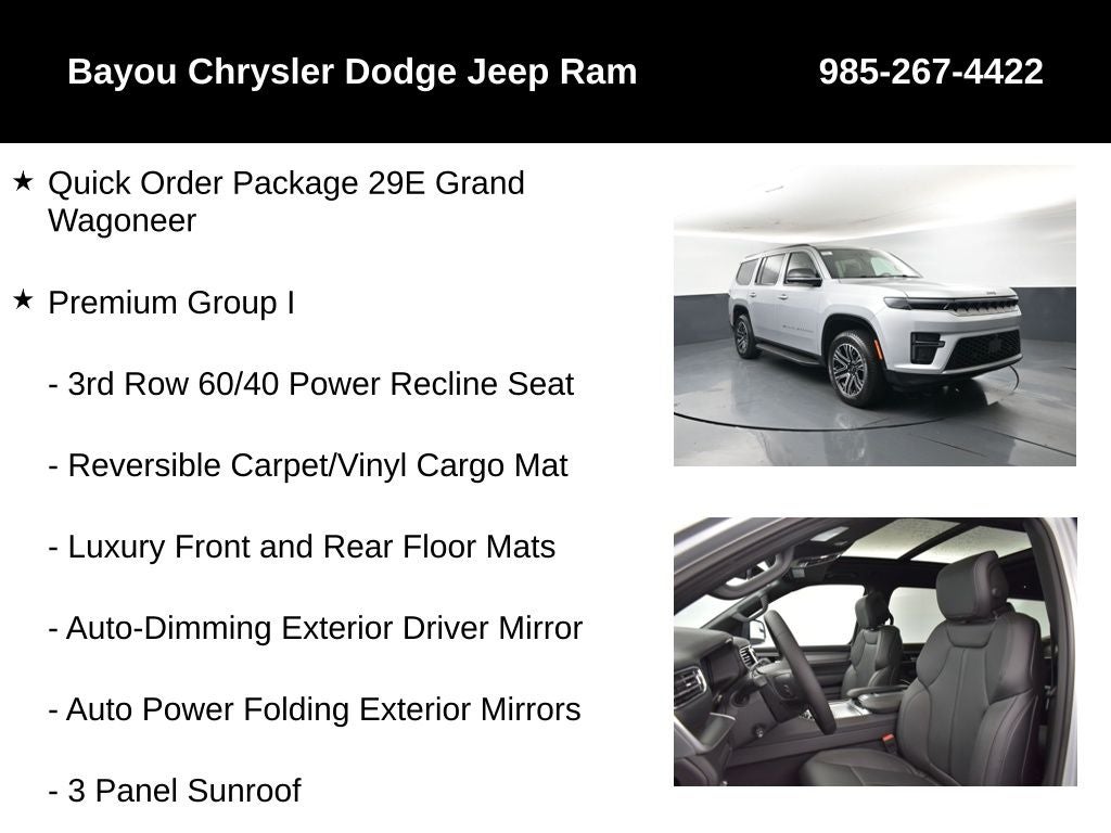 2026 Jeep Grand Wagoneer GRAND WAGONEER 4X2