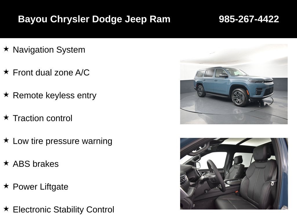 2027 Jeep Grand Wagoneer GRAND WAGONEER 4X2