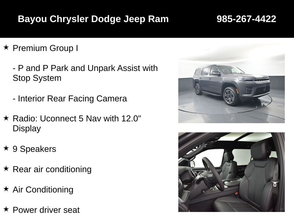 2026 Jeep Grand Wagoneer GRAND WAGONEER 4X2