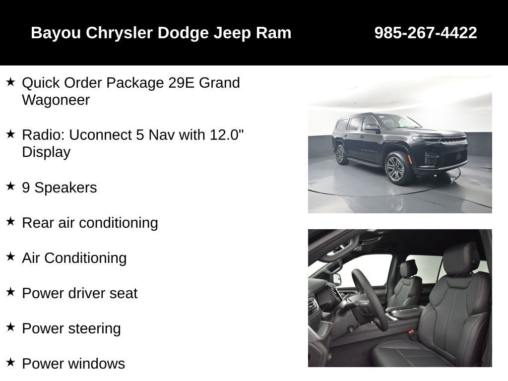 2026 Jeep Grand Wagoneer GRAND WAGONEER 4X2