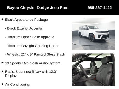 2026 Jeep Grand Wagoneer GRAND WAGONEER LIMITED RESERVE 4X4