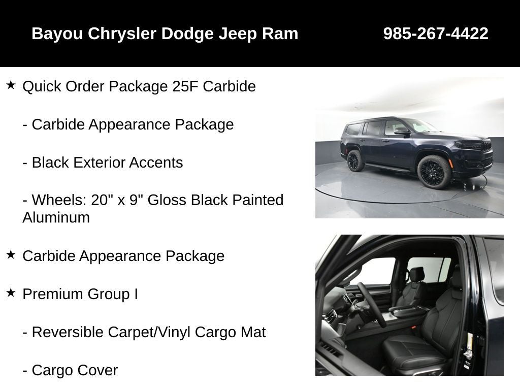 2025 Jeep Wagoneer WAGONEER CARBIDE 4X4