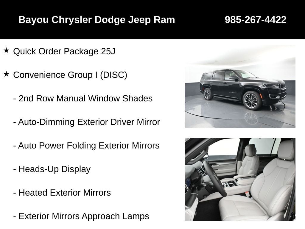 2025 Jeep Wagoneer WAGONEER SERIES II 4X4