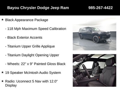 2026 Jeep Grand Wagoneer GRAND WAGONEER LIMITED RESERVE 4X4