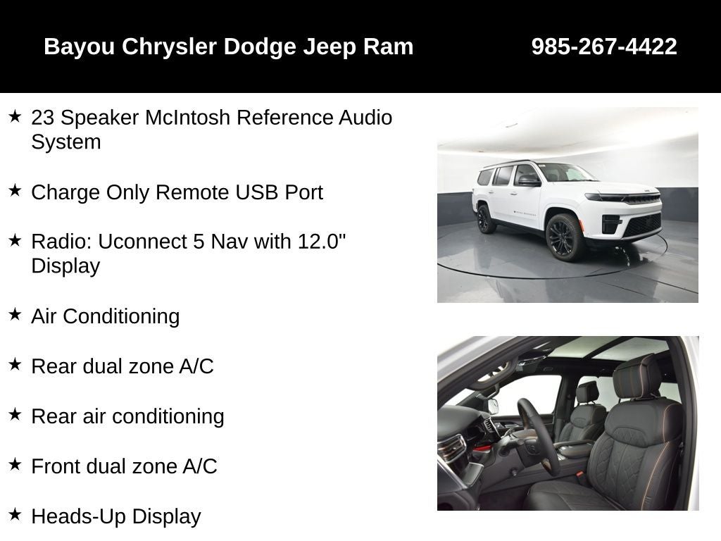 2026 Jeep Grand Wagoneer GRAND WAGONEER SUMMIT RESERVE 4X4