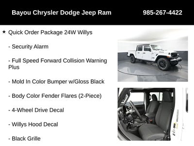 2025 Jeep Gladiator GLADIATOR WILLYS 4X4