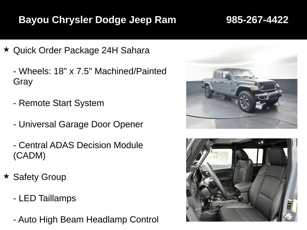 2026 Jeep Gladiator GLADIATOR SAHARA 4X4