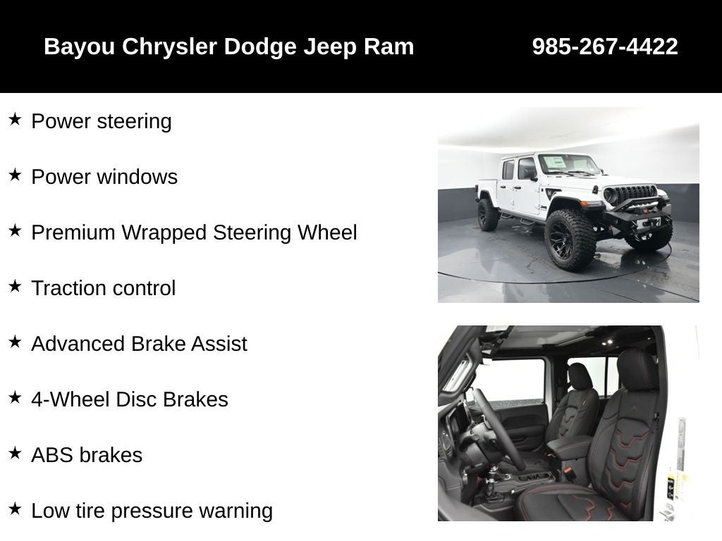 2025 Jeep Gladiator GLADIATOR SPORT S 4X4 SCA Black Widow